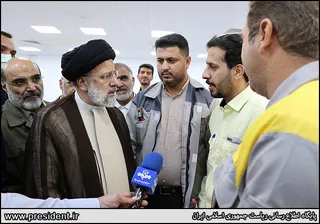 تصاویر افتتاح فاز یک شرکت پالایش گاز هویزه خلیج فارس