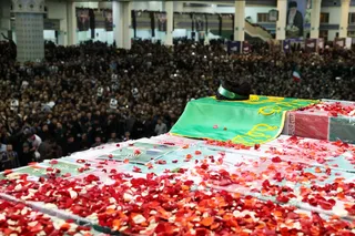 آیین گرامیداشت و وداع با پیکر مطهر رئیس جمهور شهید و همراهان در مصلی تهران