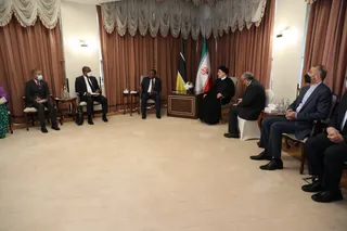 تصاویردیدار روسای جمهور ایران و موزامبیک
