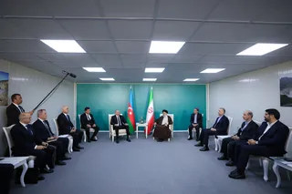 دیدار روسای جمهور ایران و آذربایجان