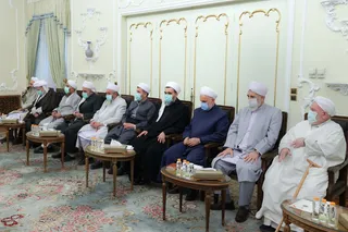 تصاویر دیدار علمای اهل سنت با رئیس جمهور