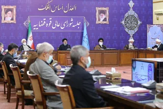 حضور حجت‌الاسلام والمسلمین رئیسی در شورای عالی قضائی