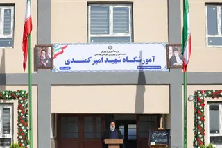 تصاویر حضور در مراسم بازگشایی مدارس