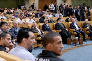 تصاویر مراسم تجلیل از مدال آوران و قهرمانان ورزشی