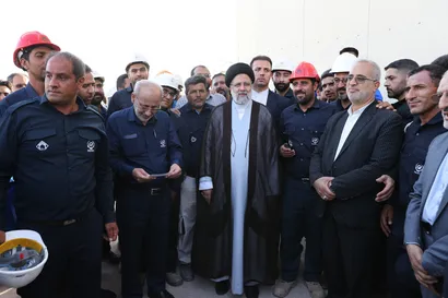 تصاوی افتتاح واحد گازی نیروگاه سیکل‌ترکیبی خودمصرف بوتیا