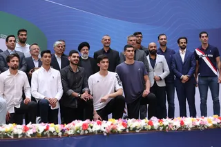 تصاویر مراسم تجلیل از مدال آوران و قهرمانان ورزشی