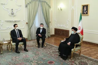 تصاویر دیدار معاون نخست وزیر و وزیر سرمایه گذاری و تجارت خارجی ازبکستان با رییس جمهور