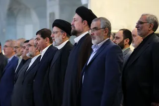 تصاویر تجدید میثاق رئیس جمهور و اعضای هیئت دولت با آرمان‌های امام راحل و شهدای انقلاب اسلامی