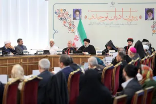 تصاویر نشست با پیروان ادیان توحیدی