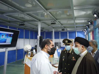 تصاویر بازدید دکتر رئیسی از نمایشگاه دستاوردهای صنعت فضایی