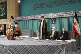 دیدار مسئولان نظام و سفرای کشورهای اسلامی با رهبر معظم انقلاب