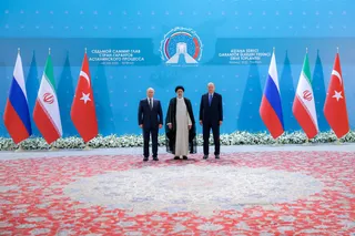 تصاویر عکس یادگاری هفتمین اجلاس سران کشورهای ضامن روند آستانه