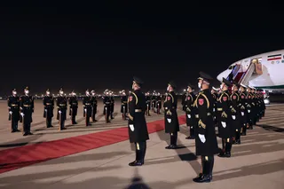 تصاویر بدرقه رئیس جمهور در پایان سفر رسمی به چین