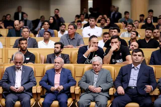 تصاویر مراسم تجلیل از مدال آوران و قهرمانان ورزشی
