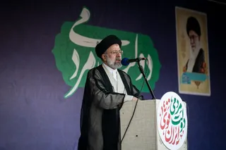 حضور رئیسی در ورزشگاه تختی تبریز