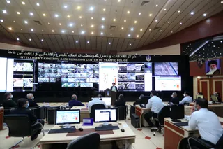 تصاویر بازدید از مرکز اطلاعات و کنترل هوشمند ترافیک پلیس راهنمایی و رانندگی