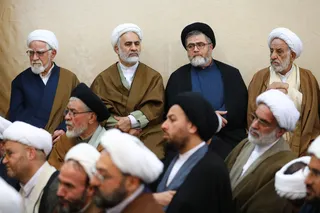تصاویر نشست با جمعی از علما و روحانیون در حرم عبدالعظیم حسنی