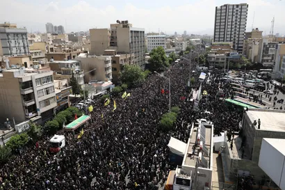 مراسم تشییع پیکر رئیس جمهور شهید و همراهان در تهران