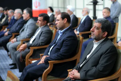 تصاویر دیدار رئیس‌جمهور و اعضای هیئت دولت با رهبر معظم انقلاب اسلامی