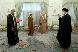 تصاویر دیدار وزیر خارجه عمان با رئیس جمهور