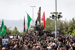 مراسم تشییع پیکر رئیس جمهور شهید و همراهان در بیرجند