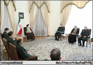 تصاویر دیدار با رئیس و فرماندهان سازمان بسیج مستضعفین