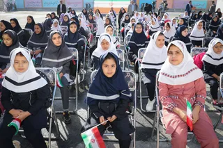 تصاویر حضور در مراسم بازگشایی مدارس