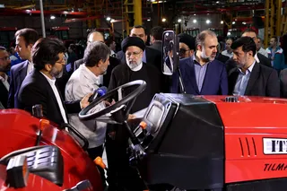 تصاویر بازدید از کارخانه تراکتور سازی تبریز