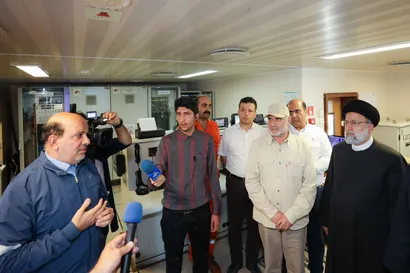 تصاویر بازدید از سکوی فاز 11 میدان گازی پارس جنوبی