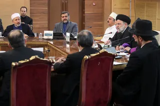 تصاویر نشست با پیروان ادیان توحیدی