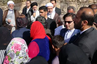تصاویر بازدید دکتر رئیسی از روستای قلعه جی کردستان