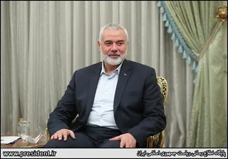 تصاویر دیدار رئیس دفتر سیاسی جنبش حماس با رئیس جمهور