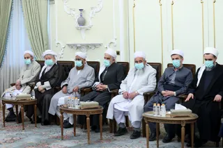 تصاویر دیدار علمای اهل سنت با رئیس جمهور