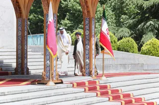 تصاویر استقبال رسمی رئیس جمهور از امیر قطر