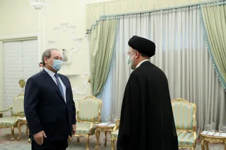 تصاویر دیدار وزیر خارجه سوریه با آیت‌الله رئیسی