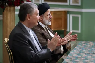 تصاویر  امضای اسناد همکاری میان تهران و عشق‌آباد و مصاحبه مطبوعاتی رئیس جمهور و رئیس شورای مصلحت خلق ترکمنستان