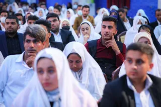تصاویر مراسم جشن ازدواج ۳۱۳ زوج بوشهری