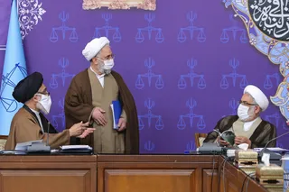 حضور حجت‌الاسلام والمسلمین رئیسی در شورای عالی قضائی