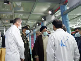 تصاویر بازدید دکتر رئیسی از نمایشگاه دستاوردهای صنعت فضایی