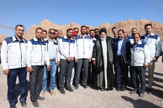 تصاویر بازدید از خط انتقال آب به استان اصفهان