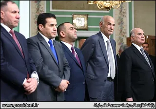 تصاویر نشست مطبوعاتی روسای جمهور ایران و عراق