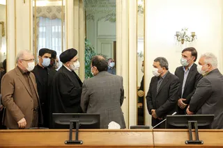 دیدار حجت‌الاسلام والمسلمین رئیسی با وزیر و جمعی از مسئولان بهداشت و درمان کشور