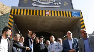 تصاویر افتتاح مسیر رفت قطعه دوم آزاد راه تهران - شمال