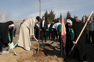 تصاویر مراسم روز درختکاری