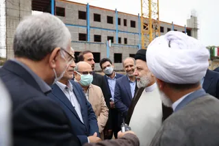 تصاویر بازدید از پروژه توسعه بیمارستان زعیم پاکدشت