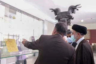 تصاویر بازدید از موزه ملی ایران و میدان مشق