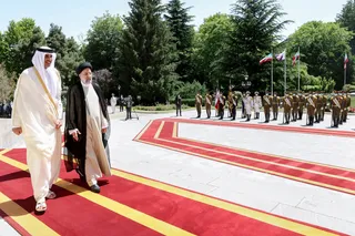 تصاویر استقبال رسمی رئیس جمهور از امیر قطر