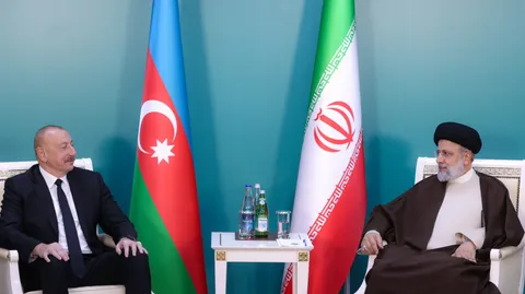 دیدار روسای جمهور ایران و آذربایجان