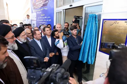 تصاویر بهره‌برداری از بیمارستان 32 تختخوابی شهید سلیمانی بهمئی