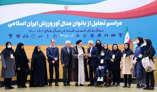تصاویر آیین تجلیل از بانوان مدال آور ورزش ایران اسلامی